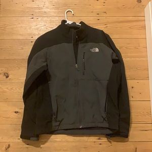 Men’s Black/Grey North Face Jacket (M)